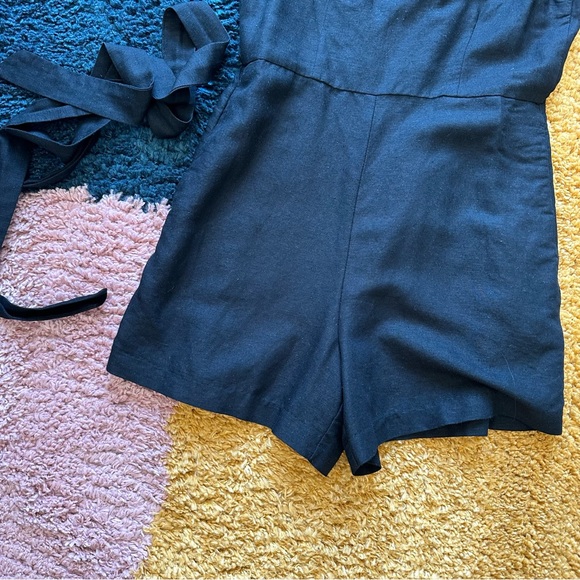 H&M Linen-Blend Romper - Picture 3 of 8